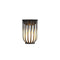 Modern Minimalist Round Cage Shelf Outdoor Waterproof 1-Light Landscape Light For Garden