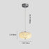 Modern Minimalist Oval Iron Crystal LED Pendant Light For Bedroom