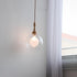 Traditional Japanese Orb Wood Glass 1-Light Pendant Light For Living Room