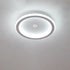 Modern Minimalist Inductively Round Rhombus Iron Aluminum PVC LED Flush Mount Ceiling Light For Living Room