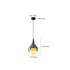 Contemporary Nordic Water Drop Inlaid Glass Globe Shade 1-Light Pendant Light For Living Room