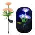 Contemporary Creative Imitation Sunflower LED Solar Lawn Insert Light For Outdoor Patio