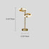 Modern Luxury Circle Electroplated Iron LED Table Lamp For Bedroom