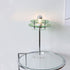 Modern Mid-Century Round Flying Saucer Iron Acrylic 1-Light Table Lamp For Bedroom