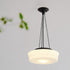 Contemporary Simplicity Iron Glass Cylinder Shade 3-Light Chandelier For Living Room