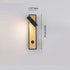 Contemporary Simplicity Geometric Aluminum Rectangle Rotatable LED Wall Sconce Lamp For Bedroom