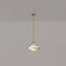 Modern Minimalist Irregular Diamond Iron Glass LED Pendant Light For Bedroom