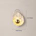 Contemporary Scandinavian Shell Resin Metal LED Wall Sconce Lamp For Living Room