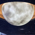 Contemporary Creative Resin Fiberglass Half-Circle Moon Convex Texture 1-Light Flush Mount Ceiling Light For Bedroom