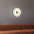 Contemporary Creative Round Scallop Hardware LED Wall Sconce Lamp For Living Room