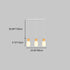 Contemporary Scandinavian Log Glass 1/3 Light Island Light Chandelier For Dining Room