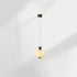 Contemporary Nordic Aluminum Marble Spherical Shade LED Pendant Light For Living Room