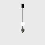 Modern Art Deco Liftable Multi Orb String Aluminum Acrylic LED Pendant Light For Bedroom