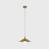 Contemporary Nordic Copper Hat Shade 1-Light Pendant Light For Living Room