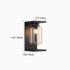 Contemporary Industrial Waterproof Solar Stainless Steel Cylinder Glass 1-Light Wall Sconce Lamp For Outdoor Patio