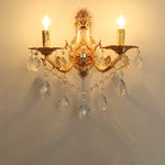 Traditional French Gold Zinc Carved Sconce 1/2 Light Wall Sconce Lamp For Dining Room