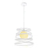 Contemporary Creative Iron Spiral Spherical Shade 1-Light Pendant Light For Living Room