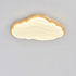 Contemporary Creative Cream Clouds Acrylic Starry Hanging LED Flush Mount Ceiling Light For Bedroom