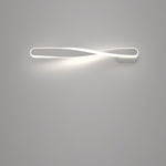 Modern Minimalist Spiral Long Aluminum Silicone LED Wall Sconce Lamp For Living Room