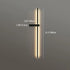 Modern Minimalist Straight Line Silicone Copper LED Wall Sconce Lamp For Living Room