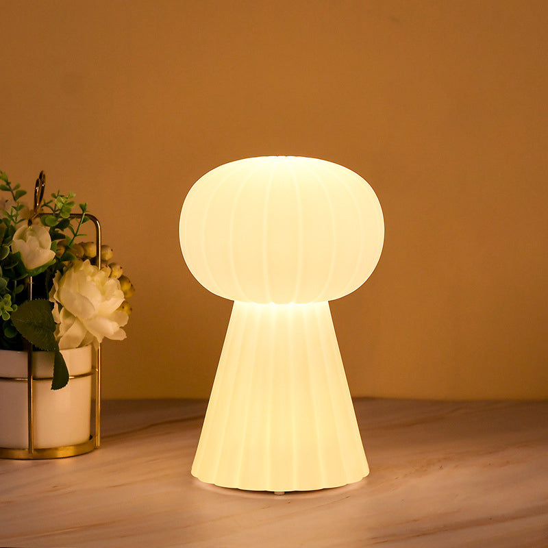 Modern Minimalist Column Geometric PE Shape RGB LED Table Lamp For Bedroom