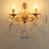 Traditional French Gold Zinc Carved Sconce 1/2 Light Wall Sconce Lamp For Dining Room