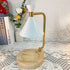 Contemporary Creative Iron Conical Shade Wooden Base 1-Light Melting Wax Table Lamp For Bedroom