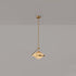 Modern Minimalist Irregular Diamond Iron Glass LED Pendant Light For Bedroom