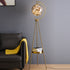 Contemporary Scandinavian Orb Tripod Iron Glass LED Standing Floor Lamp For Bedroom