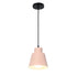 Modern Minimalist Macaron Round Cup Iron 1-Light Pendant Light For Living Room