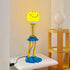 Contemporary Creative Smiley Spring Hardware PVC 1-Light Standing Floor Lamp For Living Room