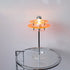 Modern Mid-Century Round Flying Saucer Iron Acrylic 1-Light Table Lamp For Bedroom