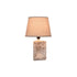 Contemporary Scandinavian Square Ceramic Base Fabric 1-Light Table Lamp For Bedroom