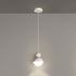 Modern Minimalist Cream Round Bowl Cone Iron 1-Light Pendant Light For Living Room