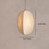 Traditional Japanese Zen Anti-silk Lantern Shape 1-Light Pendant Light For Living Room