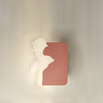Modern Art Deco Acrylic Rose Flower Shade LED Wall Sconce Lamp For Living Room