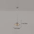 Modern Minimalist Irregular Diamond Iron Glass LED Pendant Light For Bedroom