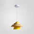 Modern Minimalist Macaron Disc Round Wooden Iron 1-Light Pendant Light For Living Room