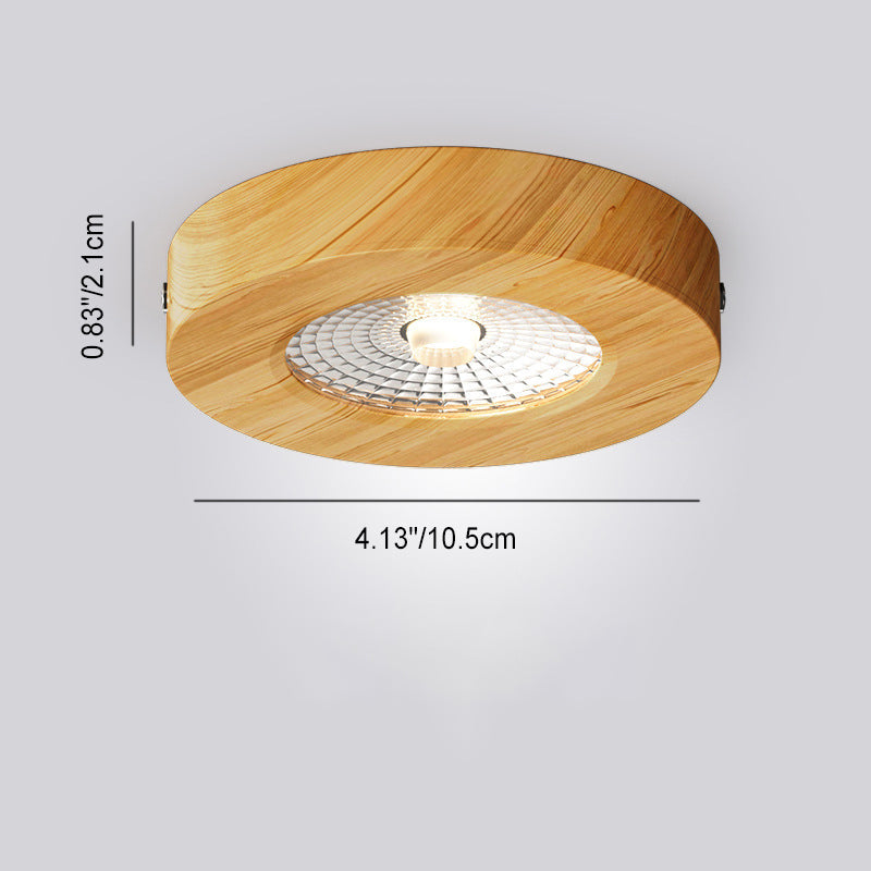 Modern Minimalist Round Aluminum LED Flush Mount Ceiling Light For Living Room