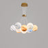 Contemporary Creative Moon Glass Bubble 7/13/19-Light Chandelier For Living Room