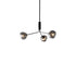 Contemporary Creative Lava Orb All Copper Glass 3/5/8 Light Chandelier For Living Room