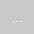 Contemporary Scandinavian Log Glass 1/3 Light Island Light Chandelier For Dining Room