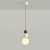 Contemporary Creative Orb Hardware Glass 1-Light Pendant Light For Bedroom