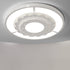 Contemporary Simplicity Starry Sky Decor Flower Edging Acrylic Round Shade LED Flush Mount Ceiling Light For Living Room