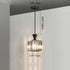 Contemporary Luxury Radiant Prismatic Clear Crystal Shade 1-Light Pendant Light For Living Room