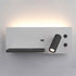 Modern Minimalist Rectangular Shelf Iron LED Rotatable Spotlight Wall Sconce Lamp For Bedroom