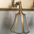 Traditional European Brass Finish Frame Flower Shade 3-Light Bathroom Vanity Mirror Front Wall Sconce Lamp For Bathroom