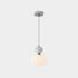 Modern Minimalist Round Pumpkin Iron Acrylic 1-Light Pendant Light For Bedroom