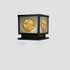 Traditional Chinese Aluminum Glass Square LED Waterproof Solar Landscape Light For Outdoor Patio
