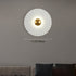 Contemporary Creative Round Scallop Hardware LED Wall Sconce Lamp For Living Room